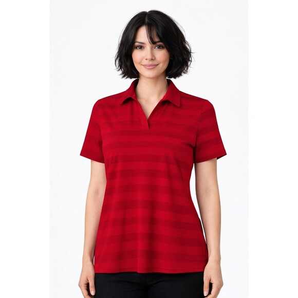 Antigua Tops - NWT Antigua Women's Tunnel Polo Sz XL Red MSRP $62 New Excellent A600 Golf